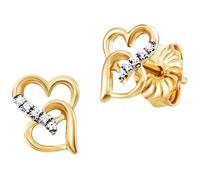 Julie Julsen Damen Ohrstecker 925/- Sterling Silber 0,9cm Glänzend Zirkonia mehrfarbig 148220017