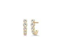 Julie Sandlau Grace Curve Earstud Ohrringe 22 kt. Silber Vergoldet ST388GD - Damen - 316L Chirurgenstahl