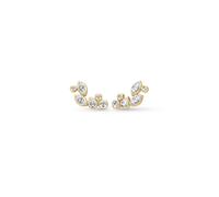 Julie Sandlau Treasure Ohrringe Silber Vergoldet ST75GDCZ - Damen - 925 Sterlingsilber