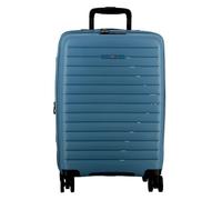 Jump Striper 4 Rollen Kabinentrolley 55 cm mit Dehnfalte blue (TAS037982) blau