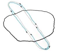 JUMPLAWN Stylische Strand Taillenkette Verstellbare Bikini Kette 2 Stück aus Glasperlen Modische Taillenverzierung Zubehör für Damen für Beachwear und Sommerurlaub