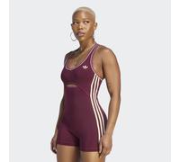 Jumpsuit ADIDAS PERFORMANCE "OG SP ONESIE", Damen, Gr. L, N-Gr, rot (maroon), Obermaterial: 79% Polyester, 21% Elasthan, V-Ausschnitt, Overalls Jumpsuit, sportlicher Jumpsuit, für Sportmode und Street