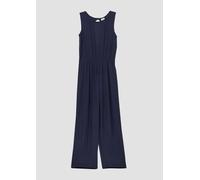 Jumpsuit aus Crinkled Viskose im Loose Fit mit Rücken-Cut-Out 152 blau 2166799.5952.152