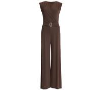 Jumpsuit aus Jersey mit Zierschnalle Braun 38