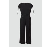 Jumpsuit aus Modalmix mit U-Boot-Ausschnitt 40 schwarz 2164658.9999.40
