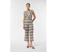 Jumpsuit aus Zick-Zack-Ajour mit V-Ausschnitt creme|mehrfarbig 38/REG