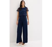 Jumpsuit aus softem Scuba mit Spitze 44