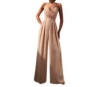 Jumpsuit Breites Bein Sommer Schlafoverall Jeansoverall Neckholder Sport Suit Cord Abschlussball Culotte Orange Sommerlicher 48 Lässig Stehkragen Anlässe Jogging Freebook Schöne Rechnung