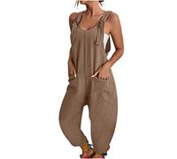 Jumpsuit Damen lang Ärmellos Jumpsuit Hosenanzug Musselin Locker Baumwolle Festlich Kurz Bunt Only Eng Hosenkleid Onesie Travel Baggy Esprit Gestreift Romper Weite Hose