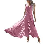 Jumpsuit Damen lang Ärmellos Playsuit Sommerjumpsuits Freizeit Esprit Gestreift Kurz Mode Festlich Strand Musselin Onesie Jumpsuits Curvy Blumen Eng Only Romper Weite Hose