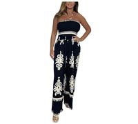 Jumpsuit Damen lang Ärmellos Sommerjumpsuits Jumpsuit Curvy Festlich Esprit Leinen Mode Locker Only Blumen Overall Romper Kurz Freizeit Bunt Musselin Onesie Jumpsuits