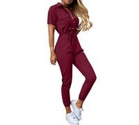 Jumpsuit Elegant, Overall Damen Anzug Hosenanzug Romper Schicke Einteiler Business Kleidung Playsuit Festlich Sommer Jumpsuits Hochzeitsgast Outfit Komplett Hochzeit Outfit Gast Frau