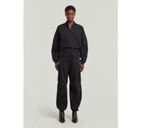 Jumpsuit G-STAR "Bomber Jumpsuit", Damen, Gr. XL, Normalgrößen, dk schwarz, Obermaterial: 65% Baumwolle, 31% Polyimid, 4% Elasthan, Overalls Jumpsuit (82150447-XL) dk schwarz