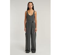 Jumpsuit G-STAR "Overdyed Utility Loose Jumpsuit", Damen, Gr. S, Normalgrößen, dk schwarz gd, Obermaterial: 100% Baumwolle, Overalls Jumpsuit (87200513-S) dk schwarz gd
