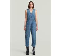 Jumpsuit G-STAR "Relaxed Jumpsuit", Damen, Gr. XS, Normalgrößen, faded cricket blau, Obermaterial: 100% Baumwolle, Overalls Jumpsuit (87378038-XS) faded cricket blau