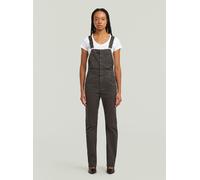 Jumpsuit G-STAR "Slim Latzhose", Damen, Gr. L, Normalgrößen, asfalt gd, Obermaterial: 50% Baumwolle, 47% Baumwolle, 3% Elasthan, Overalls Jumpsuit (75905446-L) asfalt gd