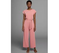 Jumpsuit LAURA SCOTT, Damen, Gr. 34, N-Gr, schwarzrose, Single Jersey, Obermaterial: 50% Baumwolle, 50% Modal, unifarben, figurumspielend lang, tiefer Rundhals, angeschnitten, Overalls Jumpsuit, im Ba