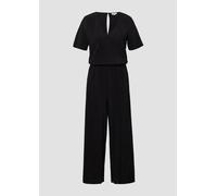 Jumpsuit mit Culotte aus plissierter Jerseyware 46 schwarz 2166323.9999.46
