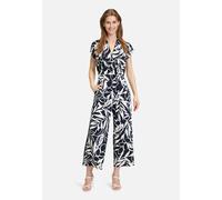 Jumpsuit Dunkelblau/Weiß Damen