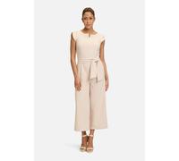 Overall BETTY BARCLAY "Betty Barclay Jumpsuit mit Eingrifftaschen", Damen, Gr. 46, Normalgrößen, grau, Obermaterial: 86% Polyester, 14% Elasthan., feminin, figurumspielend, Rundhals, Overalls, Form (5