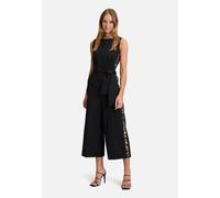 Overall BETTY BARCLAY "Damen mit Eingrifftaschen", Damen, Gr. 38, Normalgrößen, schwarz, Obermaterial: 86% Polyester, 14% Elasthan; Besatz: 88% Polyester, 12% Elasthan, figurumspielend, Rundhals, Over