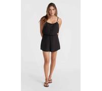 Jumpsuit O'NEILL "LEINA PLAYSUIT", Damen, Gr. M (38), N-Gr, schwarz, Jersey, Obermaterial: 100% Viskose, unifarben, Rundhals, Overalls Jumpsuit, mit Kordel (56061747-M)