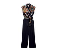 Desigual Damen Jumpsuit_Paisley_Lacroix Jeans, Schwarz, 36