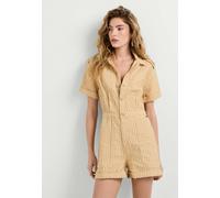 Jumpsuit PEPE JEANS "jumpsuit FAY AIO", Damen, Gr. S, Normalgrößen, vanilla beige, 80% Baumwolle, 20% Leinen, Overalls Jumpsuit (27785933-S) vanilla beige