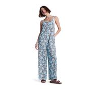 Jumpsuit ROXY "Hibiscus Haze", Damen, Gr. S, US-Größen, braunie hibiscus hype, Obermaterial: 60% Baumwolle, 40% Viskose., Overalls Jumpsuit (40331016-S) braunie hibiscus hype