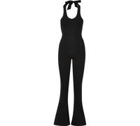 Urban Classics Ladies Stretch Interlock Neckholder Jumpsuit Frauen in Gr. 3XL in Schwarz