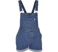 Urban Classics Damen Latzhose Organic Short Dungaree Clearblue Washed L