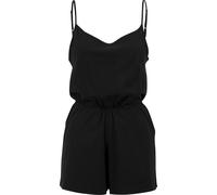 Jumpsuit URBAN CLASSICS "Urban Classics Damen Ladies Short Spaghetti Jumpsuit", Damen, Gr. 5XL, US-Größen, schwarz, 95% Baumwolle, 5% Elasthan, unifarben, loose fit, Overalls Jumpsuit (76873550-5XL) s