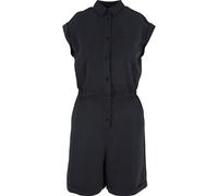 Jumpsuit URBAN CLASSICS "Urban Classics Damen Ladies Viscose Twill Jumpsuit", Damen, Gr. 3XL, US-Größen, schwarz, 69% Viskose, 31% Polyester, unifarben, normal, ohne Ausschnitt, Overalls Jumpsuit (283