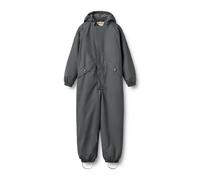 Jumpsuit WHEAT "WHEAT Thermo Rain Suit Aiko", Kinder, Gr. 104, grau blau, 100% Polyester (Recycelt), unifarben, normal, Overalls Jumpsuit (75600801-104) grau blau