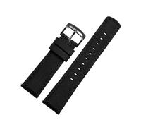 JUNCHENGBAO Nylon-Canvas-Uhr, kompatibel mit T116617, Uhrenarmband, kompatibel mit SRPC33J1 SUR271P1 SNK809K1 Uhrenarmband, 20 21 22 mm, geeignet for den täglichen Gebrauch(Black-black,20mm)