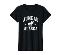Juneau Alaska Souvenir Alaska Erinnerung Souvenir Vintage Preisgünstiges Grafik-T-Shirt, Damen, Schwarz, XL