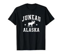 Juneau Alaska Souvenir Alaska Erinnerung Souvenir Vintage Preisgünstiges Grafik-T-Shirt, Herren, Schwarz, XL