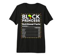 Juneteenth Princess Black Baby Girl Nährwertangaben Premium T-Shirt