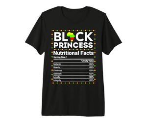 Juneteenth Princess Black Baby Girl Nährwertangaben Premium T-Shirt