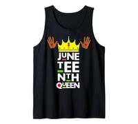 Juneteenth Queen Black Girl Magic Melanin Poppin Girl Power Tank Top