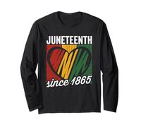 Juneteenth Seit 1865 African American Pride Damen Herren Kinder Langarmshirt