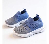 Jungen atmungsaktive Mesh-Sneaker für Kleinkinder, leicht, lässig, Walking-Tennisschuhe, Blau, 9.5 Little Kid