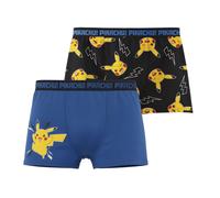 Jungen Boxershorts Doppelpack »Minecraft & Pokemon« (Blau/Schwarz, 158/164)