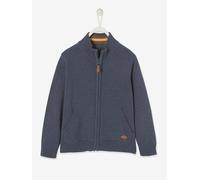 Jungen Cardigan, Stehkragen blau Gr. 140 von vertbaudet