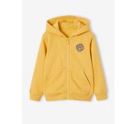 Jungen Kapuzensweatjacke BASIC mit Recycling-Polyester ocker Gr. 92/98 von vertbaudet