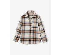 Jungen Karohemd aus Flanell camel Gr. 110 von Vertbaudet