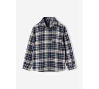 Jungen Karohemd aus Flanell grün Gr. 110 von Vertbaudet