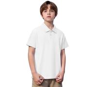 Jungen Kurzärmlige Piqué-Poloshirts Kurzarm Rundhals Oberteile Für Kinder Schule Kurzärmlige Oberteile Lässig Basic Polo Shirt Moden Atmungsaktiv Tops