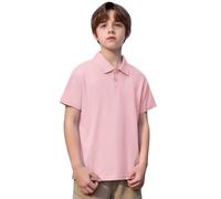 Jungen Kurzärmlige Piqué-Poloshirts Kurzarm Rundhals Oberteile Für Kinder Schule Kurzärmlige Oberteile Lässig Basic Polo Shirt Moden Atmungsaktiv Tops