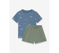 Jungen kurzer Schlafanzug mit Meerestieren MINYMO graublau Gr. 98/104